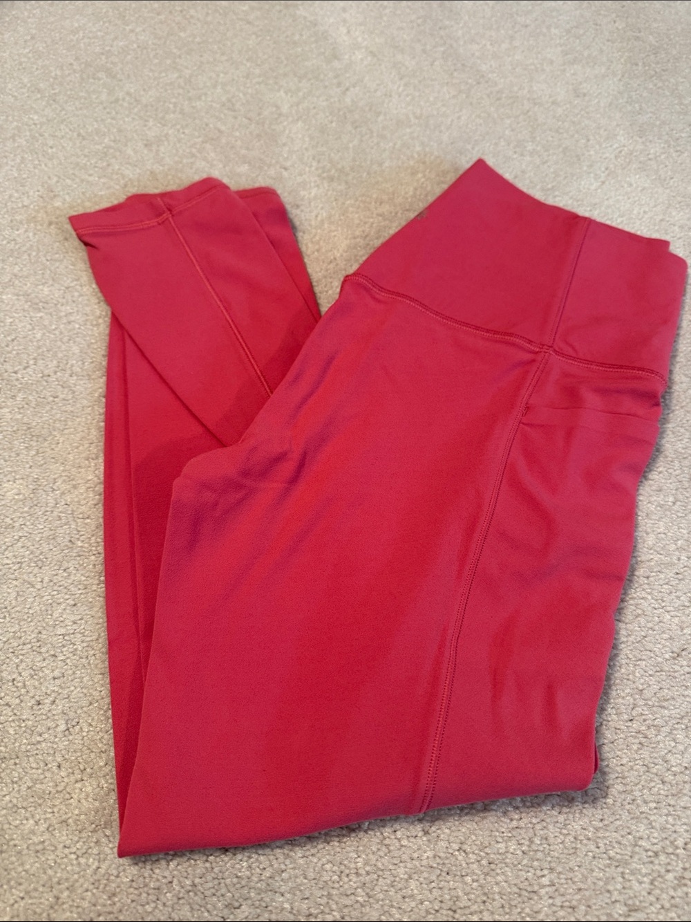 Athleta High-Waist Red Performance Leggings